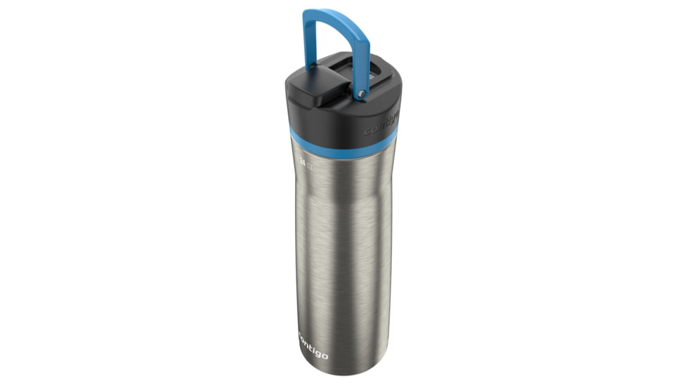 Contigo Cortland Chill 2.0 Stainless Steel Bottle, 24 oz, Blue Poppy, 24, CTSSCORTCH2024-9