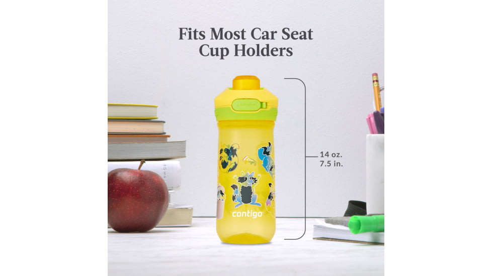 Contigo Jessie Autopop PP, 14 oz, Pinapple Trashpnda, 14, CTPLJESSPPP14-2