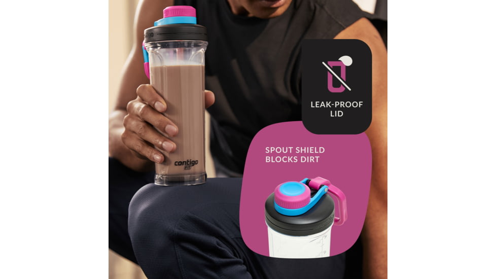 Contigo Shake N Go Fit 2.0 Tri, 28 oz, Blue Poppy, 28, CTPLSGFTRC2028-1