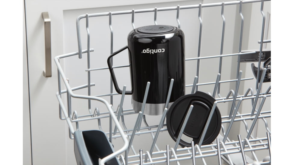 Contigo Streeterville Stainless Steel Mug w/ Handle, 14 oz, Licorice, 14, CTSSSTREEMUG14-11