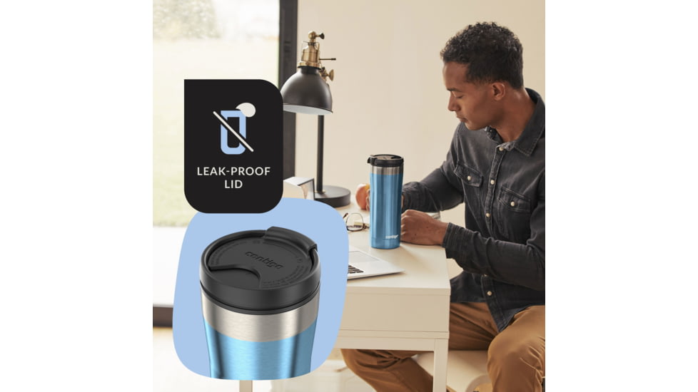 Contigo Uptown Stainless Steel Dualsip Tumbler, 24 oz, Dark Ice, 24, CTSSDUALSIP24-2