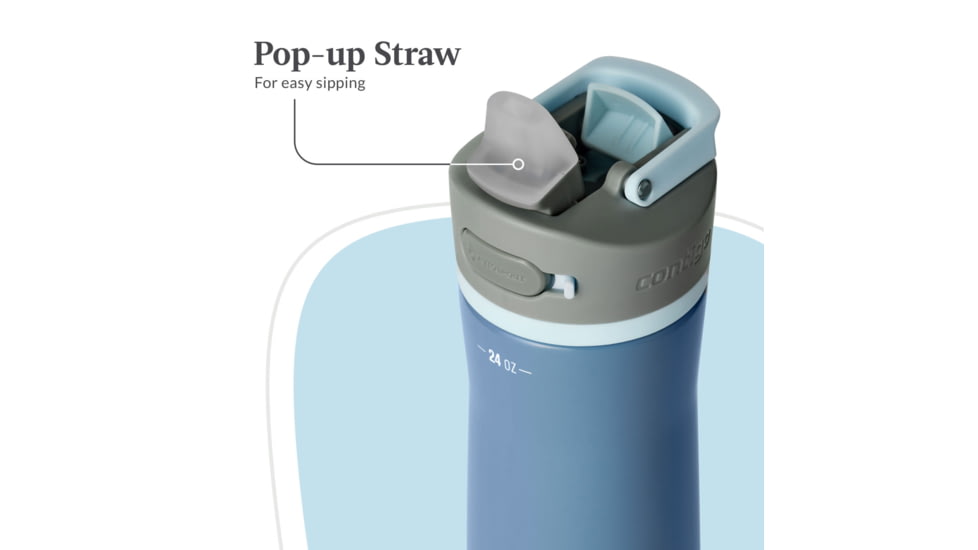 Contigo Wells Chill w/Extra Filter, 24 oz, Dark Ice, 24, CTSSWELLSFL24