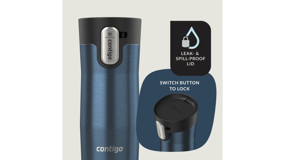 Contigo West Loop 3.0, 12 oz,Transparent Blueberry, 12, CTSSWL3020-8