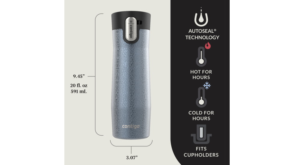Contigo West Loop 3.0, 2 Pack, 20 oz, Crystal Lakeside Agave, 20, CTSSWL3020-4