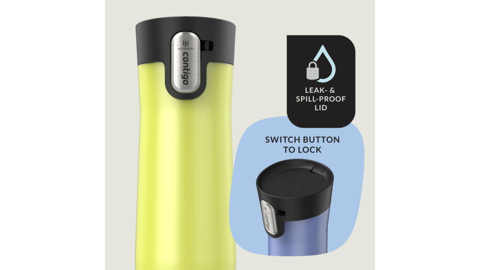 Contigo West Loop 3.0, 2 Pack, 20 oz, Frosted Pearl Astr Lmlight, 20, CTSSWL3020-6