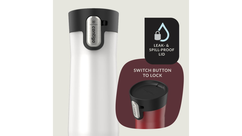 Contigo West Loop 3.0, 2 Pack, 20 oz, Frosted Pearl Goji Berry Salt, 20, CTSSWL3020-5