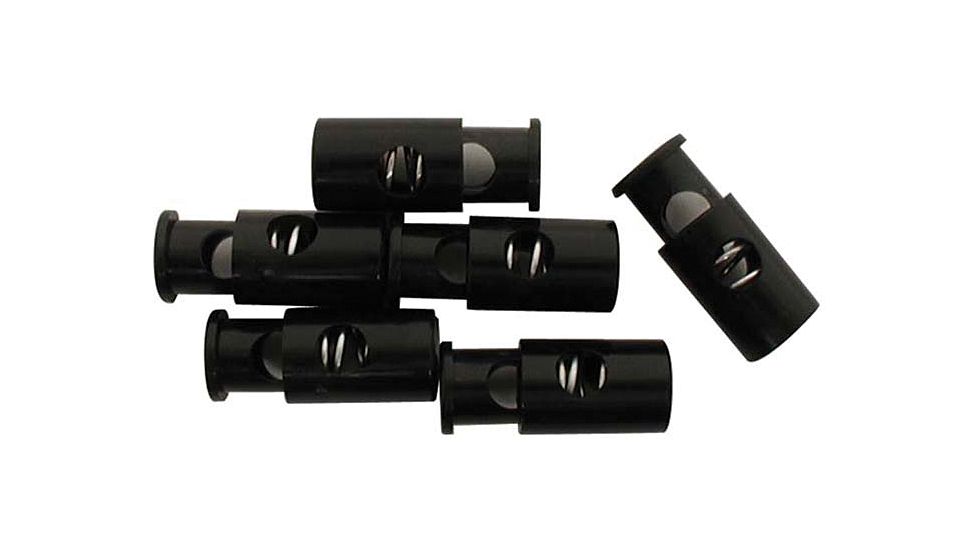 Liberty Mountain Cord Locks 3/8 Rnd Blk 6pk