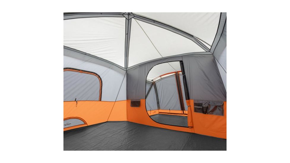 Core Equipment 11 Person Cabin Tent w/ Screen Room, Orange/Gray, 17 x 12 ft, 40035