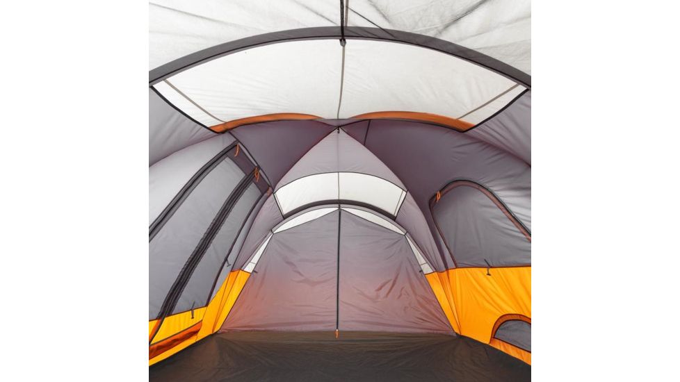 Core Equipment 11 Person Extended Dome Tent, Orange/Gray, 18 x 9 ft, 40081