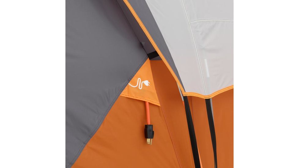Core Equipment 11 Person Extended Dome Tent, Orange/Gray, 18 x 9 ft, 40081