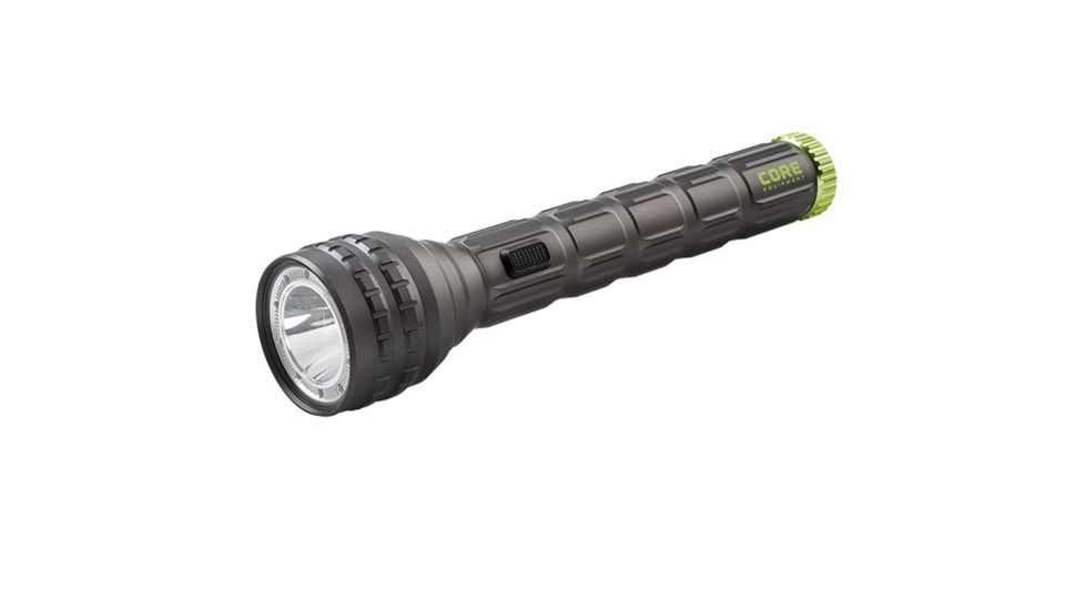 Core Equipment 1250 Lumen Multi-Color LED Flashlight, Gray, 11.3 x 1.5 x 2.6 in, 40012