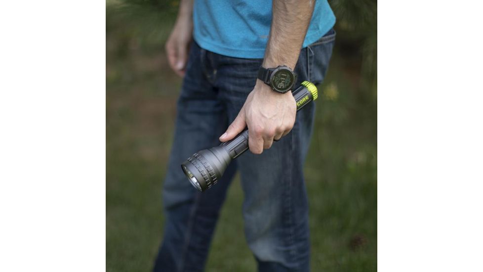 Core Equipment 1250 Lumen Multi-Color LED Flashlight, Gray, 11.3 x 1.5 x 2.6 in, 40012