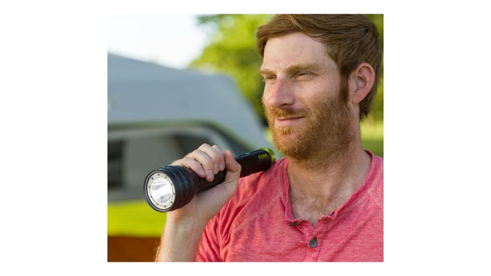 Core Equipment 1250 Lumen Multi-Color LED Flashlight, Gray, 11.3 x 1.5 x 2.6 in, 40012