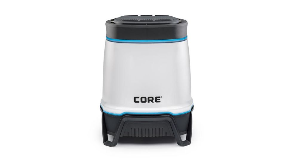 Core Equipment 1250 Lumen Rechargeable Bluetooth Speaker Lantern, Gray, 5.4 x 5.4 x 6.9 in, 40078