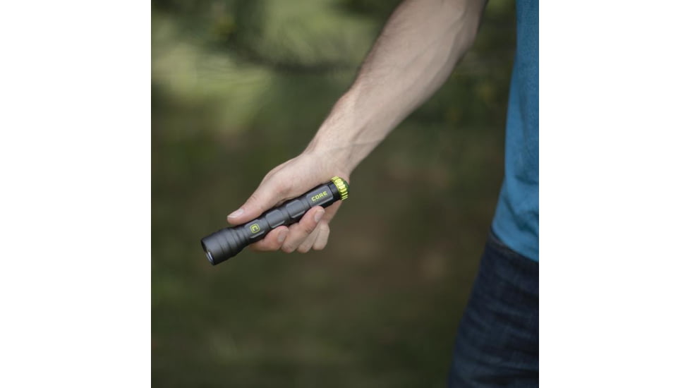 Core Equipment 275 Lumen Multi-Color LED Flashlight, Gray, 6.4 x 0.9 x 1.1 in, 40010