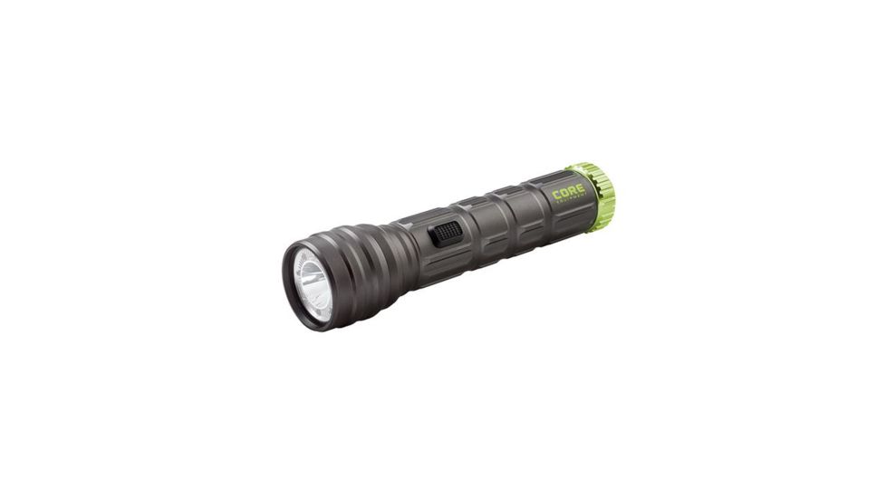 Core Equipment 500 Lumen Multi-Color LED Flashlight, Gray, 7.9 x 1.5 x 1.9 in, 40011