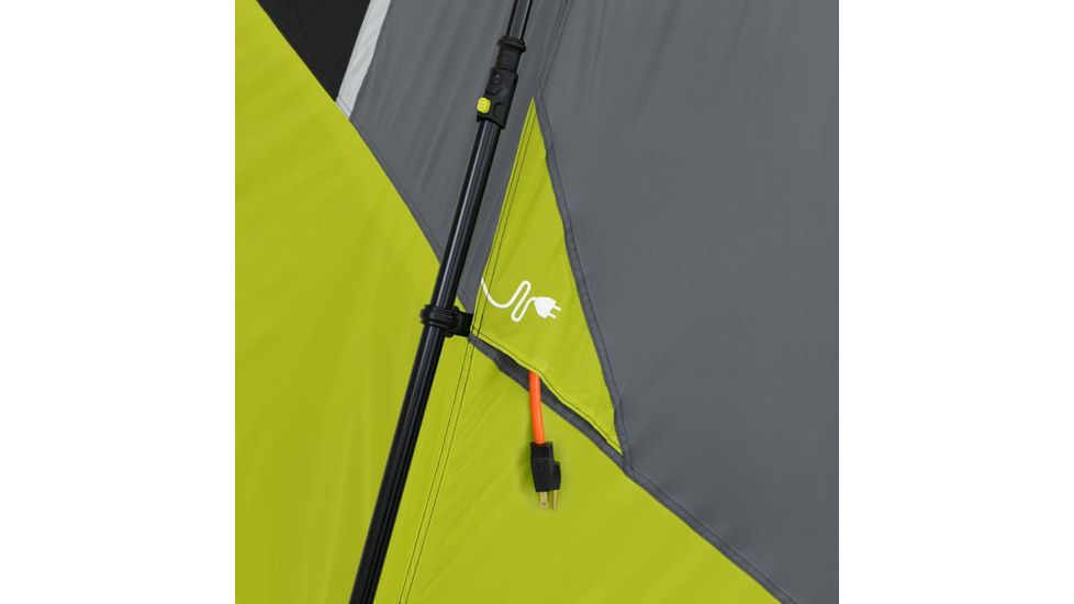 Core Equipment 6 Person Instant Cabin Tent with Awning, Green/Gray, 11 x 9 ft, 40059