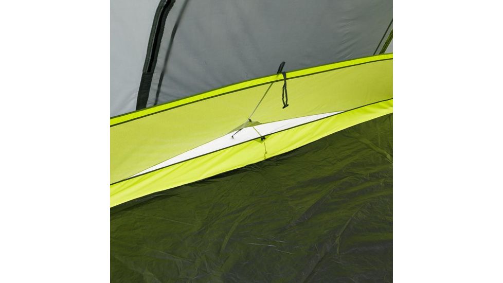 Core Equipment 6 Person Instant Cabin Tent with Awning, Green/Gray, 11 x 9 ft, 40059