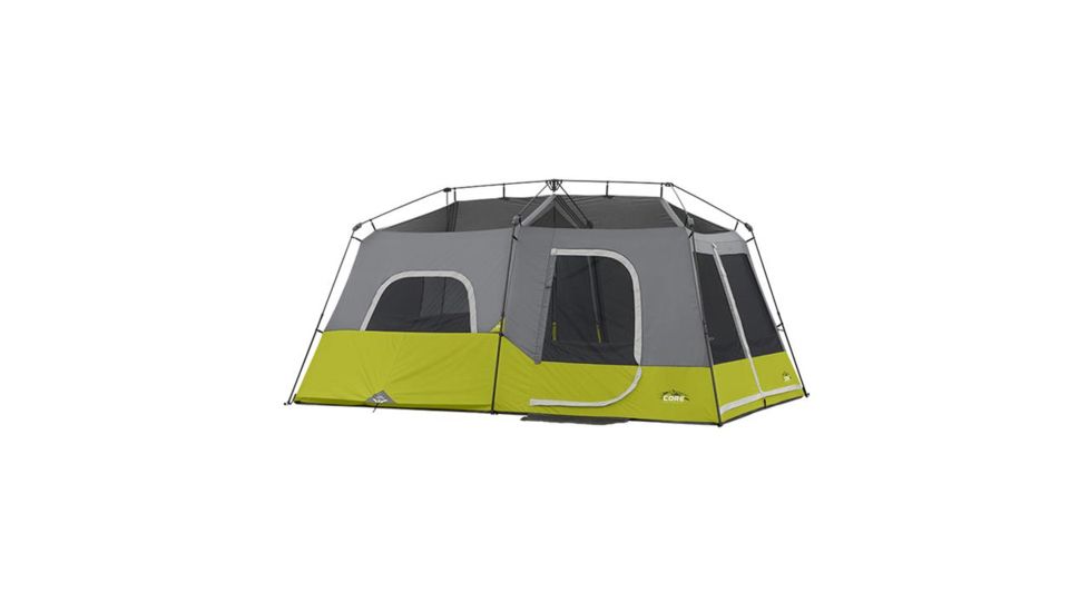 Core Equipment 9 Person Instant Cabin Tent, Green/Gray, 14 x 9 ft, 40008