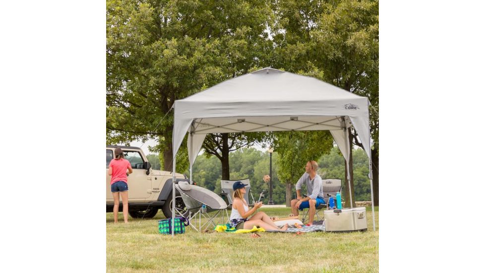 Core Equipment Instant Canopy, Gray, 10x10 ft, 40017