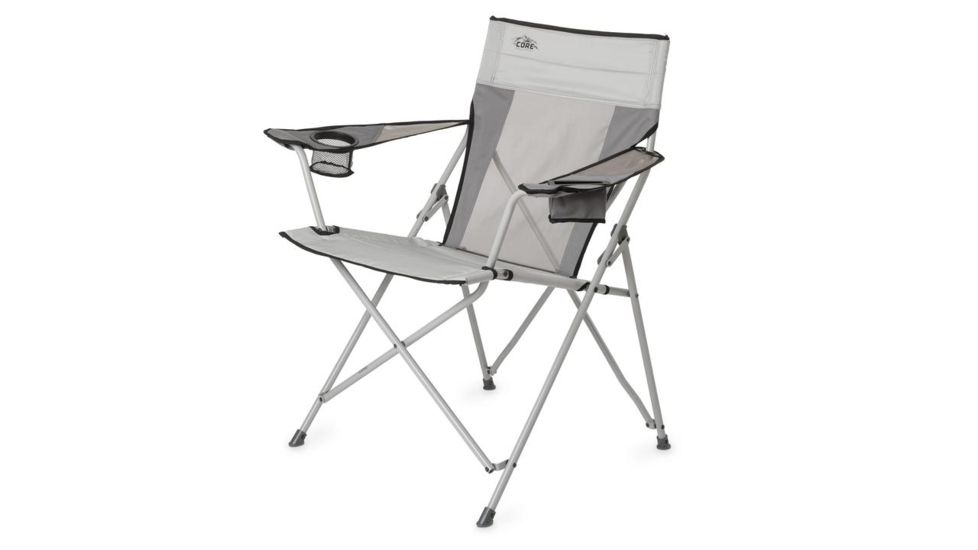 Core Equipment Mesh Tension Chair, Gray, 37 x 37 x 25 in, 40045