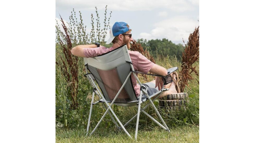 Core Equipment Mesh Tension Chair, Gray, 37 x 37 x 25 in, 40045