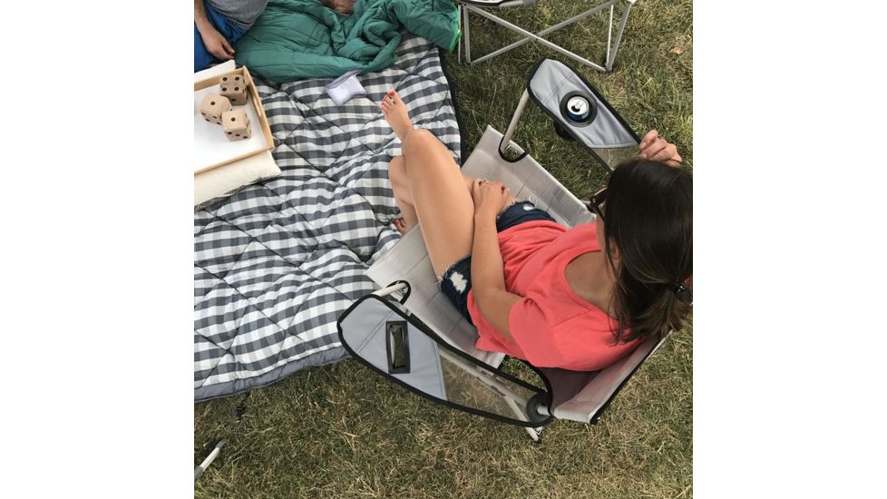 Core Equipment Mesh Tension Chair, Gray, 37 x 37 x 25 in, 40045