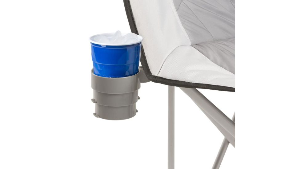 Core Equipment Oversized Padded Round Chair, Gray, 37 x 34 x 35 in, 40025