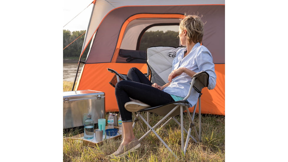 Core Equipment Padded Quad Chair, Grey, 40019