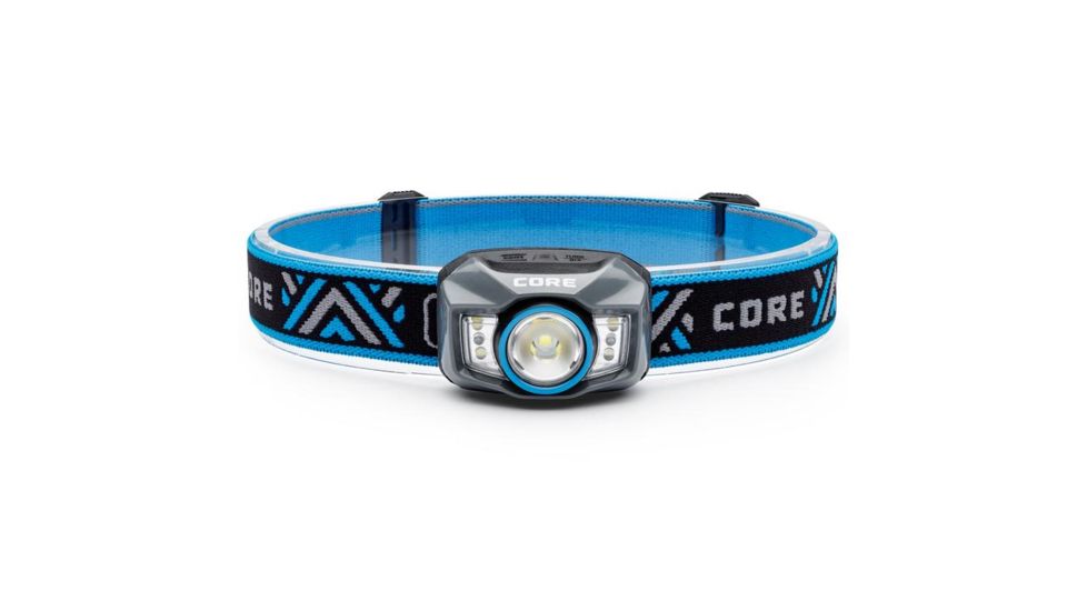 Core Equipment Rechargeable Headlamp, 300 Lumen, Gray, 2.2 x 1.5 x 1.7 in, 40079