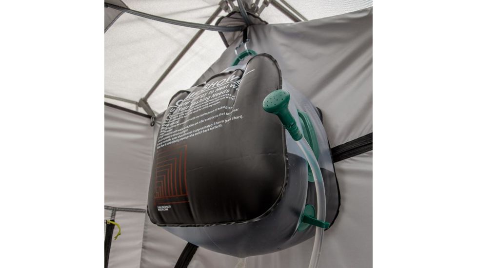 Core Equipment Two-Room Instant Shower Tent, Gray, 7 x 3.5 ft, 40058