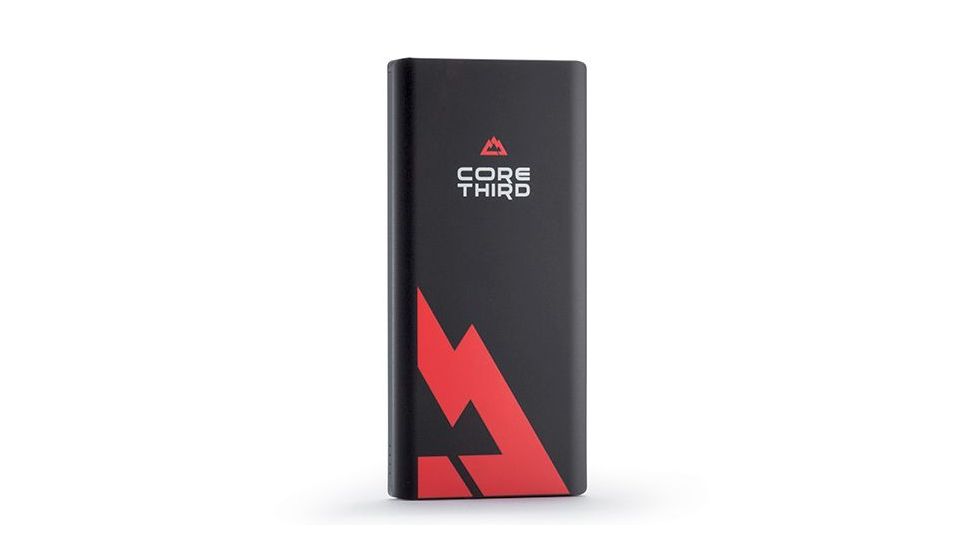 Core Third LKG Dual USB Power Bank, 10000mAh, Black/Red, Aluminium, 1 Year Mfg Warranty, COR-81302