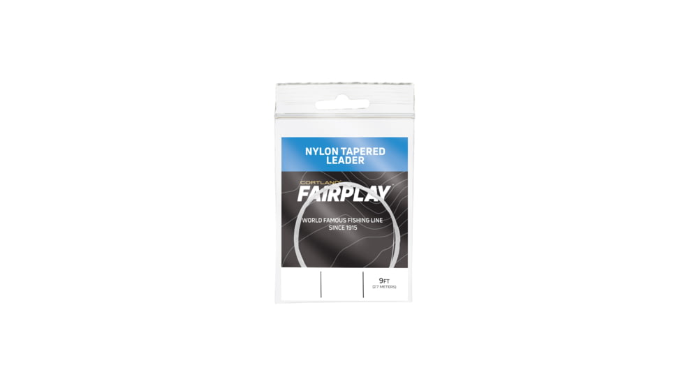 Cortland Line Fairplay Fly Leaders No Loop 9 Ft 6X 2.7lb Clear, 605237