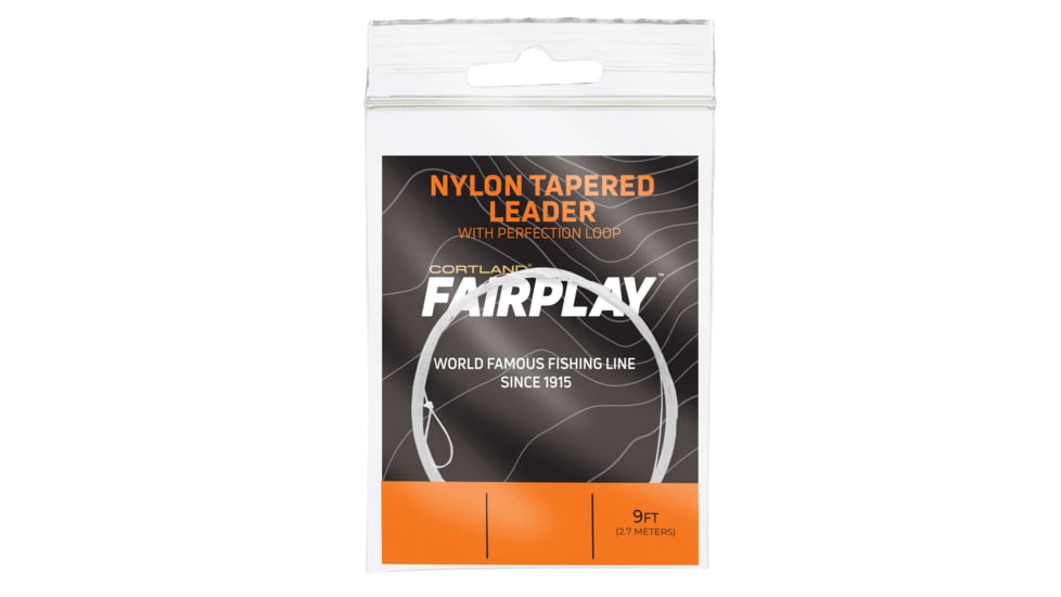 Cortland Line Fairplay Pro Nylon Tapered Leaders 9 Ft 5X 3.5lb Clear, 604452