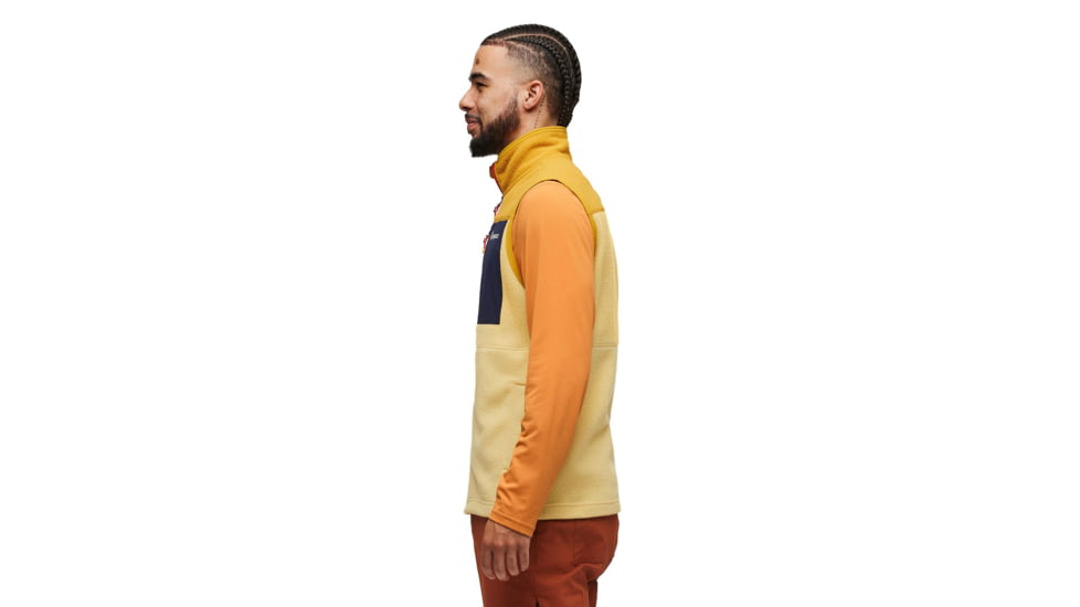 Cotopaxi Abrazo Fleece Vest - Mens, Amber/Wheat, Extra Large, DFV-F23-AMWH-M-XL