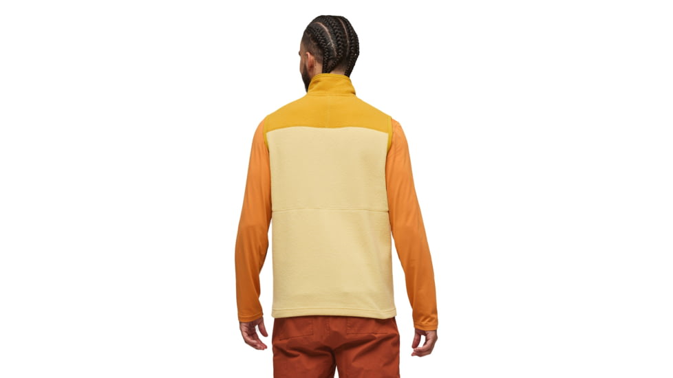 Cotopaxi Abrazo Fleece Vest - Mens, Amber/Wheat, Extra Large, DFV-F23-AMWH-M-XL
