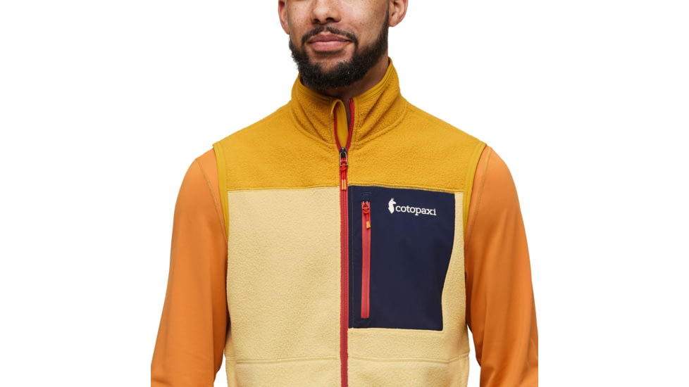 Cotopaxi Abrazo Fleece Vest - Mens, Amber/Wheat, Extra Large, DFV-F23-AMWH-M-XL