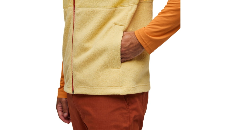 Cotopaxi Abrazo Fleece Vest - Mens, Amber/Wheat, Extra Large, DFV-F23-AMWH-M-XL