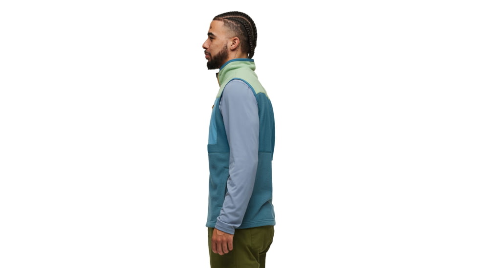 Cotopaxi Abrazo Fleece Vest - Mens, Aspen/Blue Spruce, Extra Small, DFV-F23-ASPBSP-M-XS