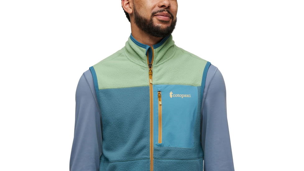 Cotopaxi Abrazo Fleece Vest - Mens, Aspen/Blue Spruce, Extra Small, DFV-F23-ASPBSP-M-XS
