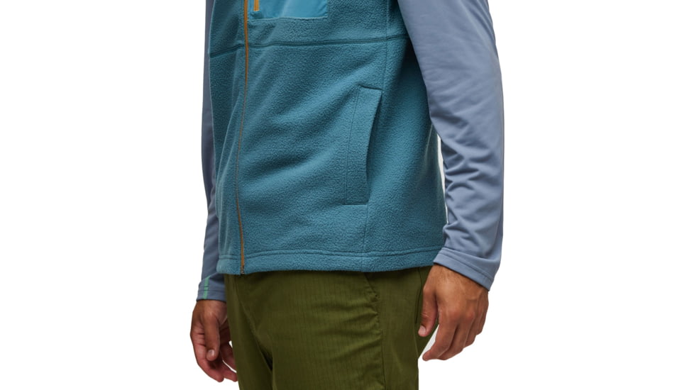 Cotopaxi Abrazo Fleece Vest - Mens, Aspen/Blue Spruce, Extra Small, DFV-F23-ASPBSP-M-XS