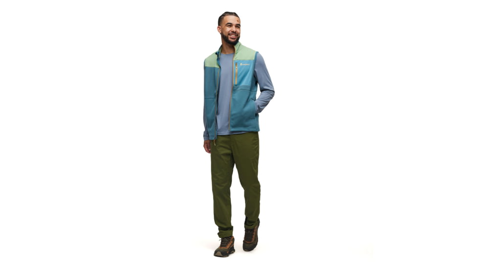 Cotopaxi Abrazo Fleece Vest - Mens, Aspen/Blue Spruce, Extra Small, DFV-F23-ASPBSP-M-XS