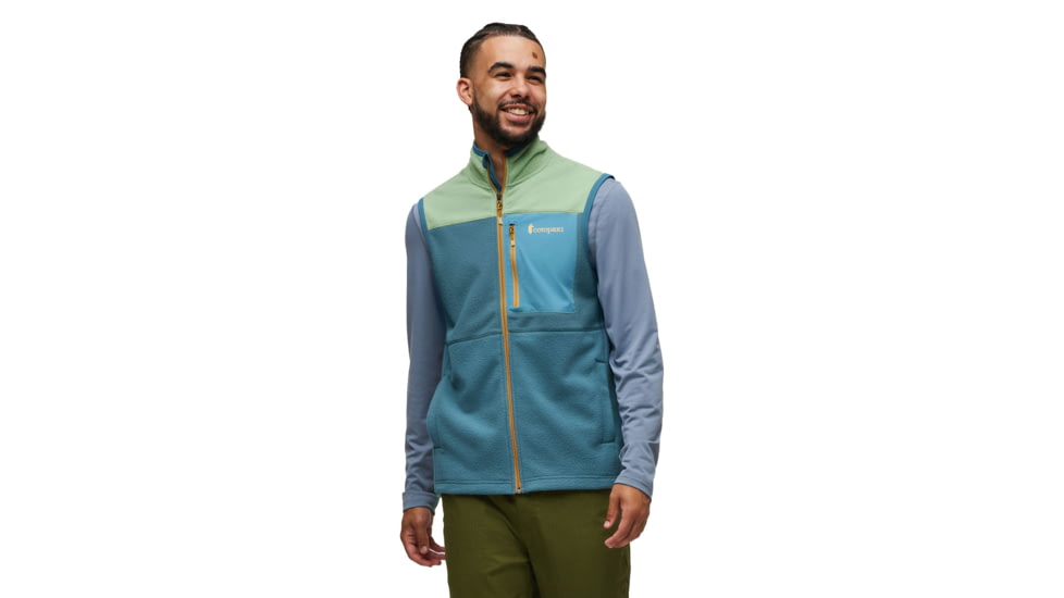 Cotopaxi Abrazo Fleece Vest - Mens, Aspen/Blue Spruce, Extra Small, DFV-F23-ASPBSP-M-XS