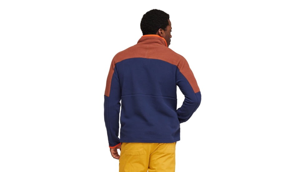 Cotopaxi Abrazo Half-Zip Fleece Jacket - Mens, Acorn &amp; Maritime, Large, DOR-S23-ACMTM-M-L