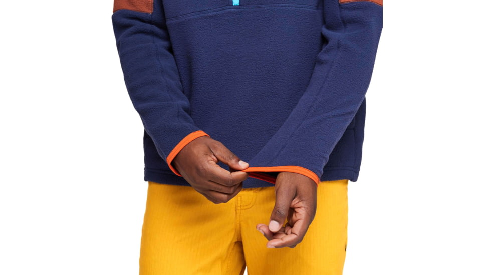 Cotopaxi Abrazo Half-Zip Fleece Jacket - Mens, Acorn &amp; Maritime, Large, DOR-S23-ACMTM-M-L