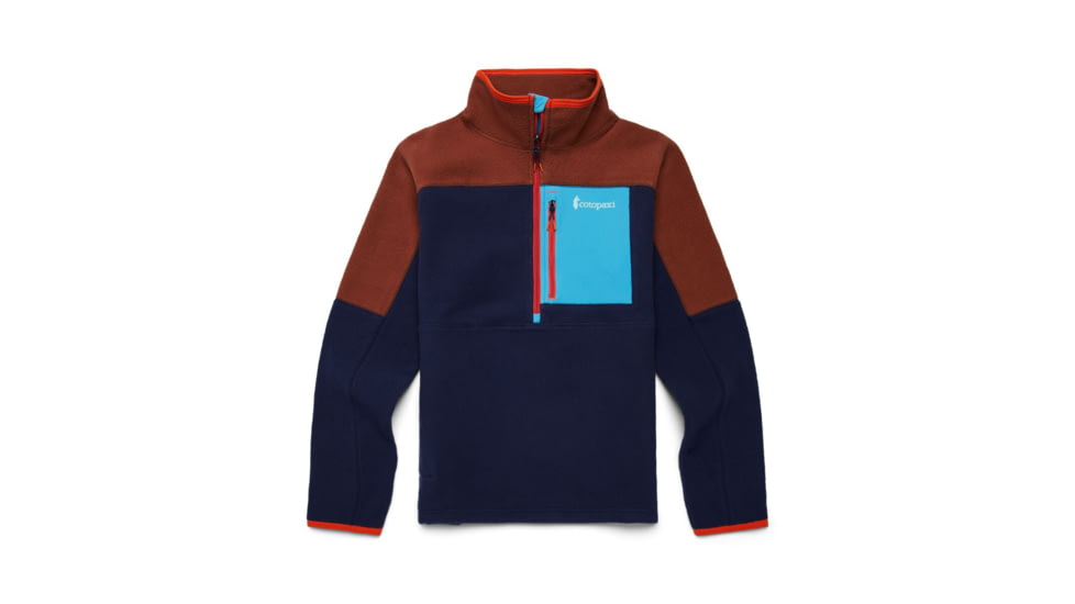 Cotopaxi Abrazo Half-Zip Fleece Jacket - Mens, Acorn &amp; Maritime, Large, DOR-S23-ACMTM-M-L