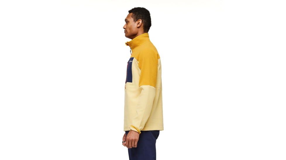 Cotopaxi Abrazo Half-Zip Fleece Jacket - Mens, Amber/Wheat, Large, DOR-F23-AMWH-M-L