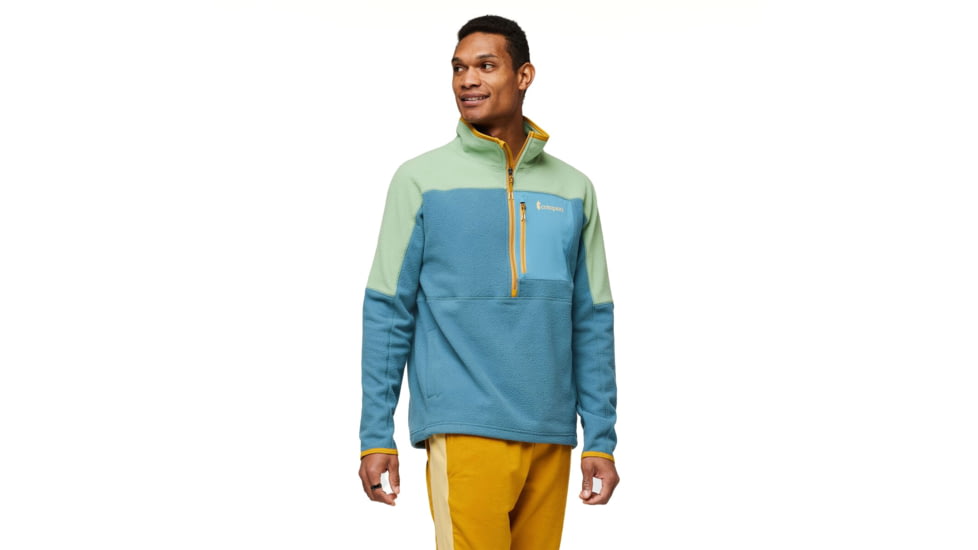 Cotopaxi Abrazo Half-Zip Fleece Jacket - Mens, Aspen/Blue Spruce, Small, DOR-F23-ASPBSP-M-S