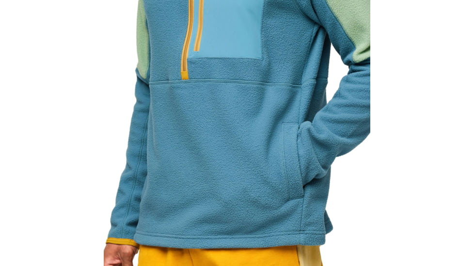 Cotopaxi Abrazo Half-Zip Fleece Jacket - Mens, Aspen/Blue Spruce, Small, DOR-F23-ASPBSP-M-S