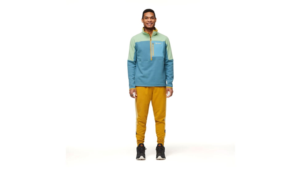 Cotopaxi Abrazo Half-Zip Fleece Jacket - Mens, Aspen/Blue Spruce, Small, DOR-F23-ASPBSP-M-S